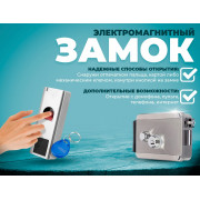 Комплект VISIT SKUD-40 Электромеханический уличный накладной замок с биометрическим доступом по отпечатку пальца и карте для установки на калитку, ворота